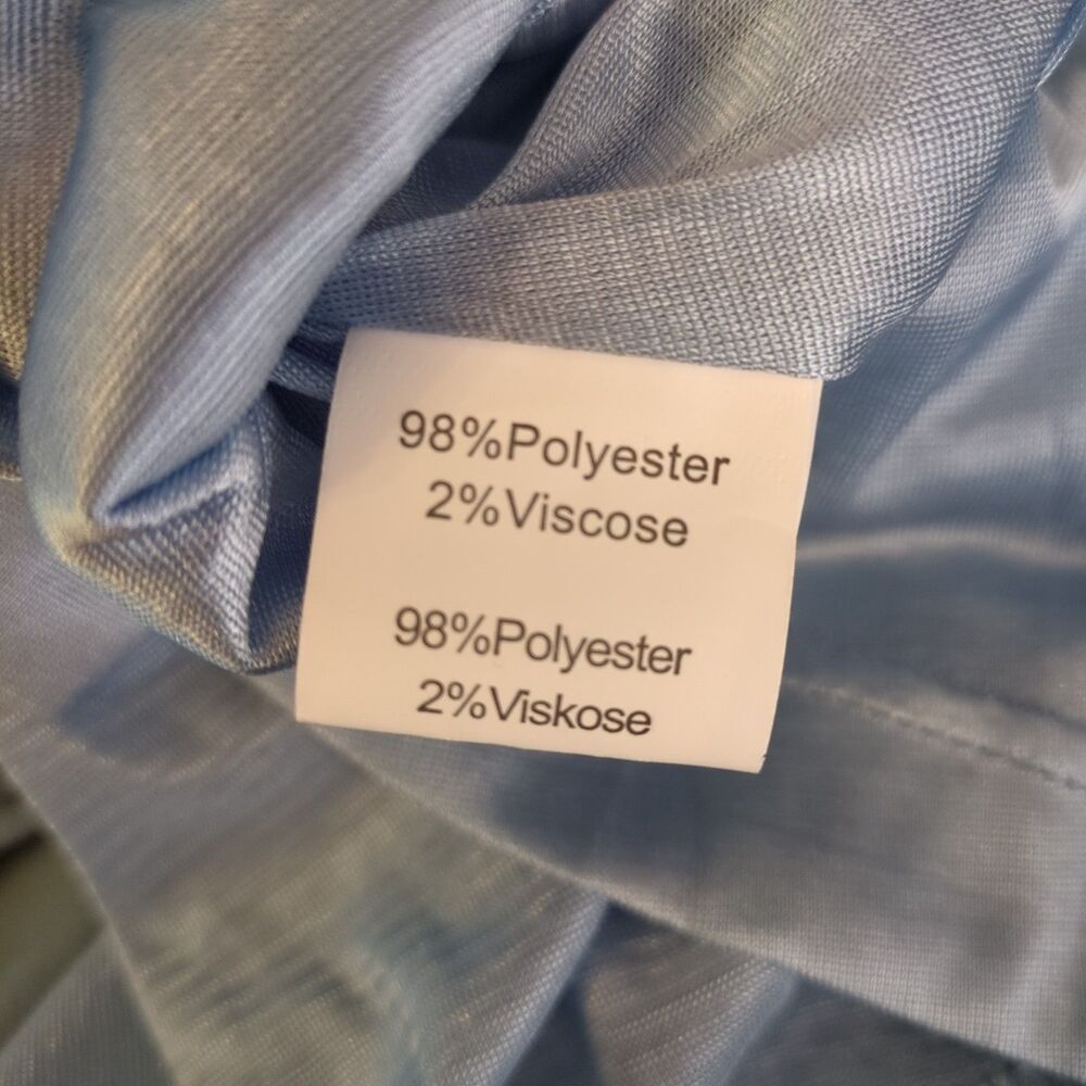 Blue Pleated Midi Skirt Size M Office Academia Preppy Cottagecore NWT Kate Kasin - Picture 5 of 9